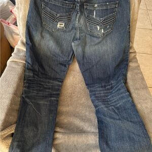 BKE Nolan Dark Blue Straight Leg Jeans